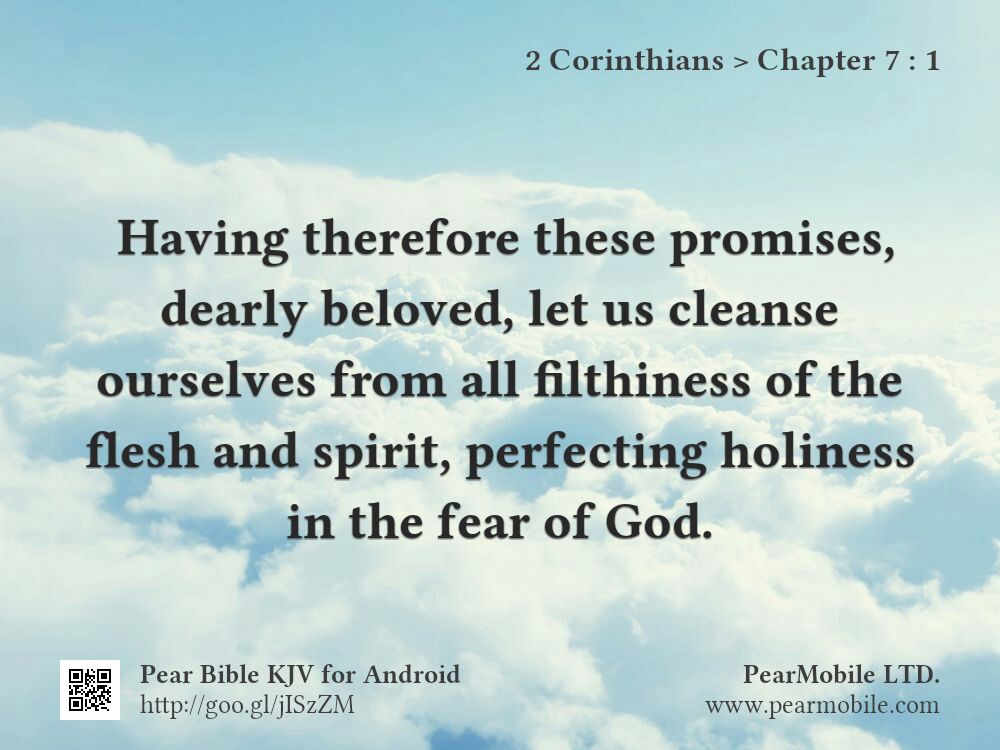 2 Corinthians, Chapter 7:1